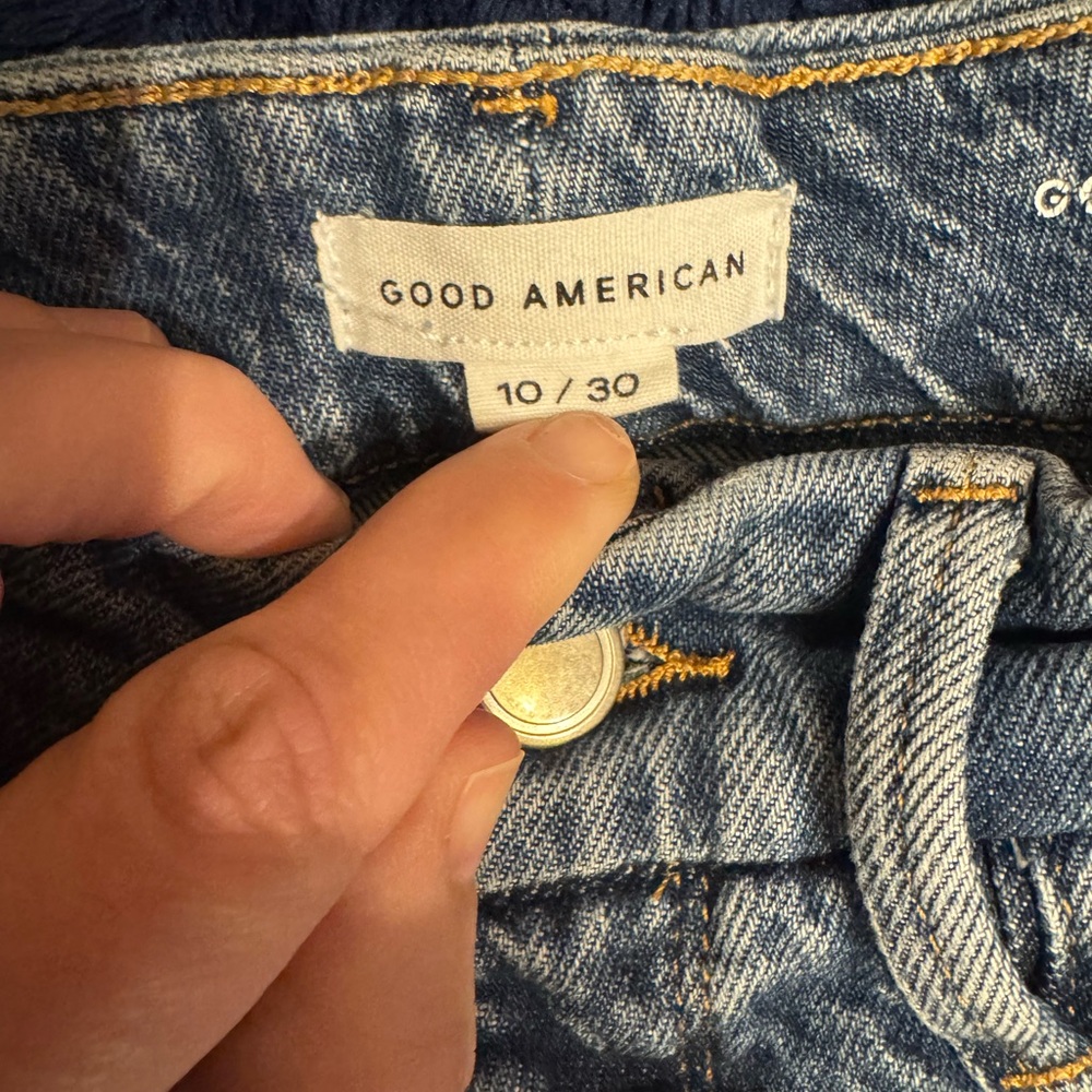 Good American Blue 90s relaxed wide leg jeans - Picture 8 of 10